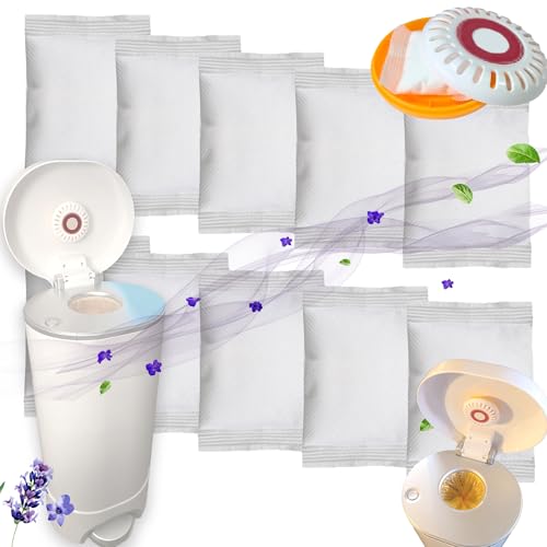PurifyLogix 10PCS Upgraded Lavender Scented Baking Soda Refills for 35 Puck Baking Soda Cartridge Diaper Pail Deodorizers Odor Absorber Compatible with Munchkin Step and Pail Diaper Pails - Image 1