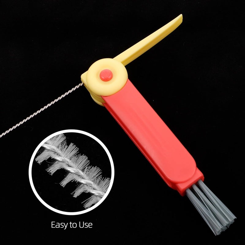 3 In 1 Bottle Cleaning Brush Set With Lid Brush And Straw Portable Kitchen Tool - Image 4