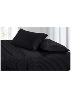 Hotel Collection HOTEL COLLECTION DARK GREY Double Flat Sheet with 2 Pillow Cases 220x280 cm  - Image 1