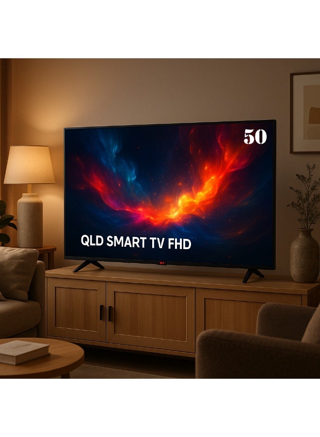 QLD تلفزيون 50 بوصة فريملس DLED 4K UHD، شاشة ذكية Smart TV، نظام webOS Hub، ريموت ماجيك، نسبة تباين 3000:1، زاوية مشاهدة 176° – موديل QLDT-50S4KW1 - Image 2