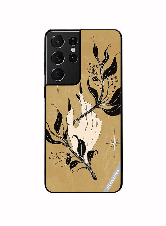 VR CREATIVE Protective Case Cover For Samsung Galaxy S21 Ultra 5G Witch Hand Design Multicolour - Image 1