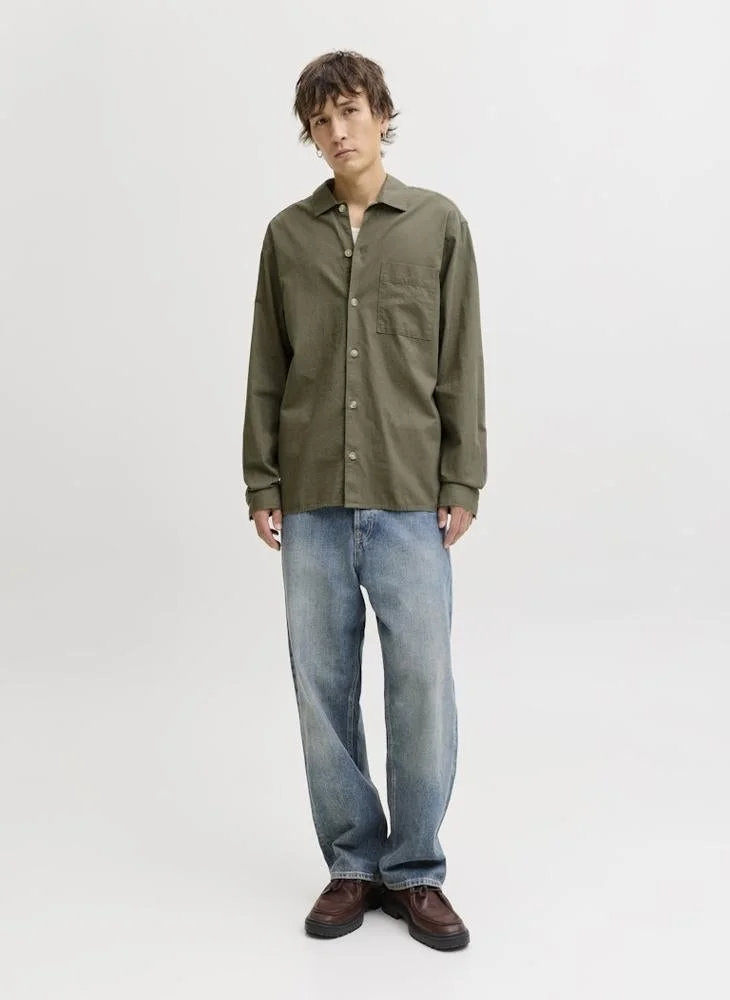 JACK & JONES  Casual long Sleeve Oversize Shirt for Men | Best Price UAE