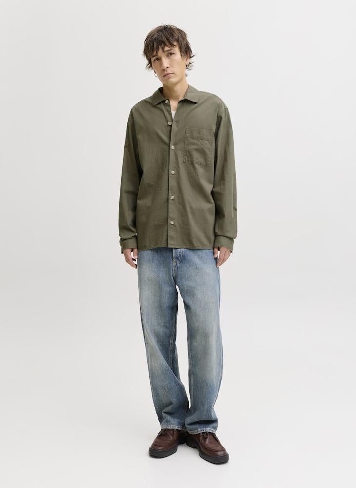JACK & JONES Casual long Sleeve Oversize Shirt - Image 4