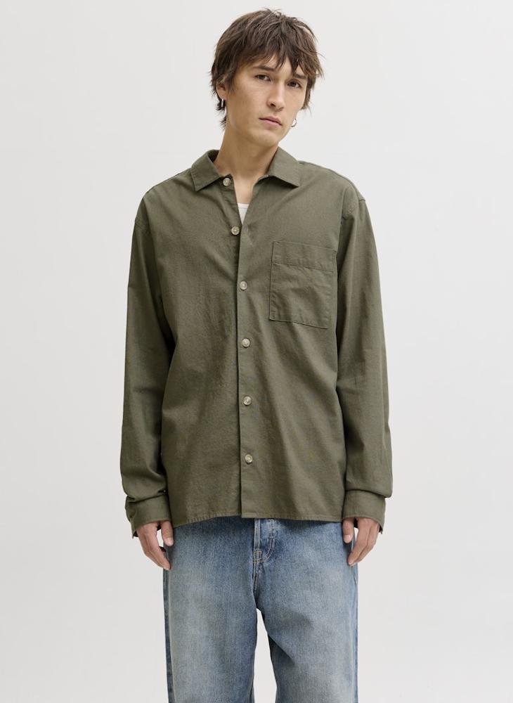 JACK & JONES Casual long Sleeve Oversize Shirt - Image 3