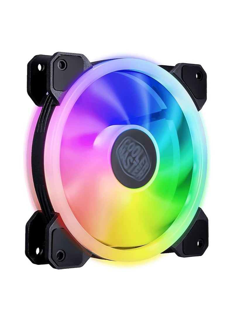 Cooler - Triple Loop ARGB Lighting Air Balance Fan Design - RGB LED Computer Case Fan, Quiet Cooling, High Performance for PC, Gaming Desktop, Enhanced Airflow, Customizable Lighting Effects - Image 1