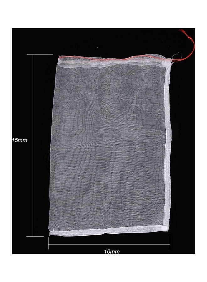 NIBEMINENT 100-Piece Netting Garden Fruit Barrier Cover Bag Clear/Red 15×10mm - Image 2