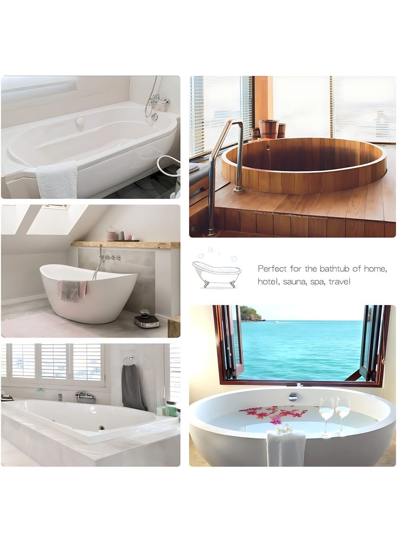 صن سباير 10 عبوات من بطانة غطاء حوض الاستحمام القابل للتصرف مع كيس بلاستيكي كبير لحوض الاستحمام للصالون والمنزل والسفر وحوض الاستحمام (260 × 120 سم) - Image 4