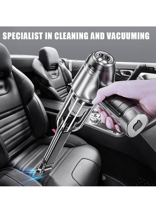 إيروريكس منفضة هواء، منفاخ هواء كهربائي 19000 باسكال، منفاخ هواء محمول 120 وات 35500 دورة في الدقيقة، منفاخ هواء محمول 2 في 1 4000 مللي أمبير في الساعة مع 5 ملحقات فوهات، للشحن السريع للوحة مفاتيح الكمبيوتر - Image 4