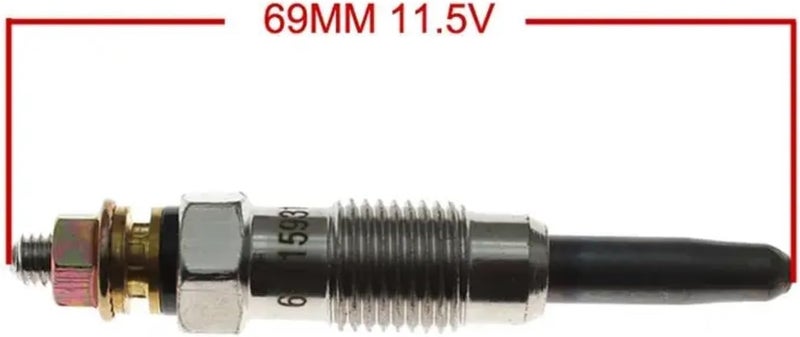 Diesel Glow Plug Compatible With Benz For MB100 MB140 5CYL 2.9L OM600 1999 2000 2001 2002 2003 2004 2005 6611593101 66115931A1 Diesel Glow Plugs 11.5V (1pcs) - Image 3