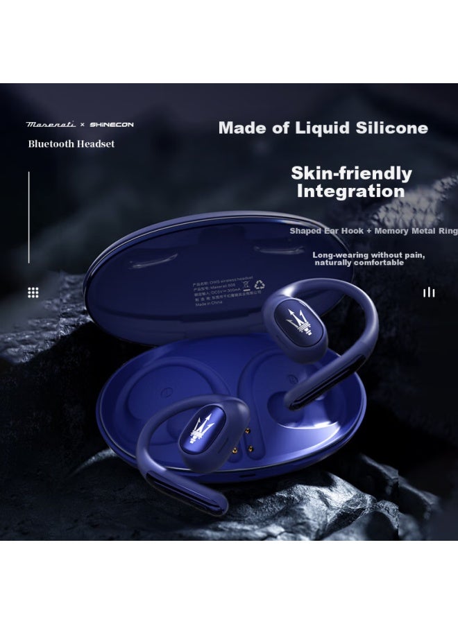 Shinecon Maserati 808 Wireless Bluetooth Earphones Open-ear Hanging Ear Bluetooth Earphones For Running Sports Noise Cancelling Earphones - Image 2