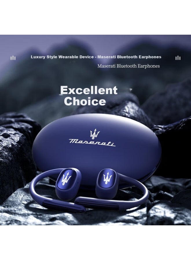 Shinecon Maserati 808 Wireless Bluetooth Earphones Open-ear Hanging Ear Bluetooth Earphones For Running Sports Noise Cancelling Earphones - Image 1