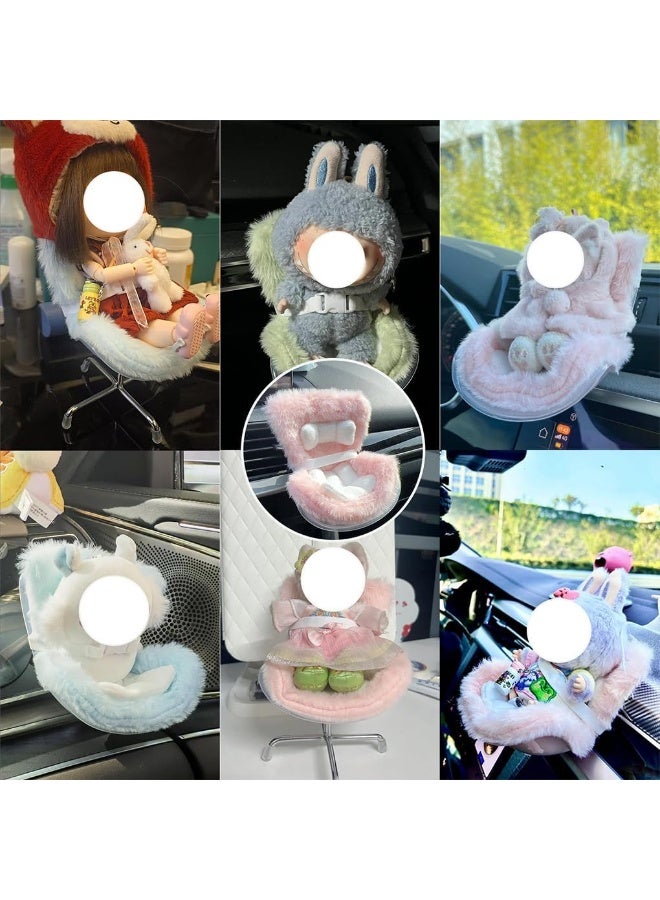 Baby car safety seat labubu car safety seat Baby car safe and comfortable road seat Plush accessories car seat - Image 3