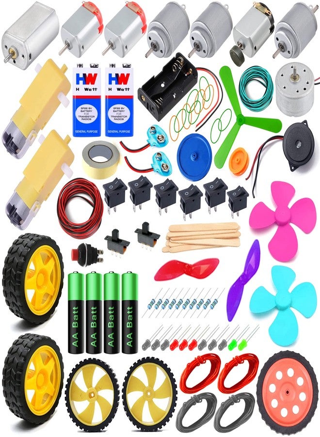 Science & Fun 220 Projects School Science Electronics Robotics Components kit with 220 Experiment tutorials - Image 1