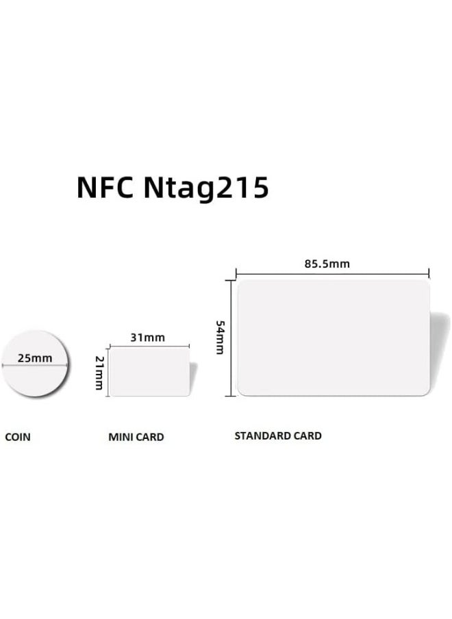 Rubik NFC 215 Mini Cards, Blank Programmable NTAG 215 Chip, Multipurpose Business Smart Card, Access Control, Also Compatible with Amiibo and TagMo App and Other (20 Cards)  - Image 4