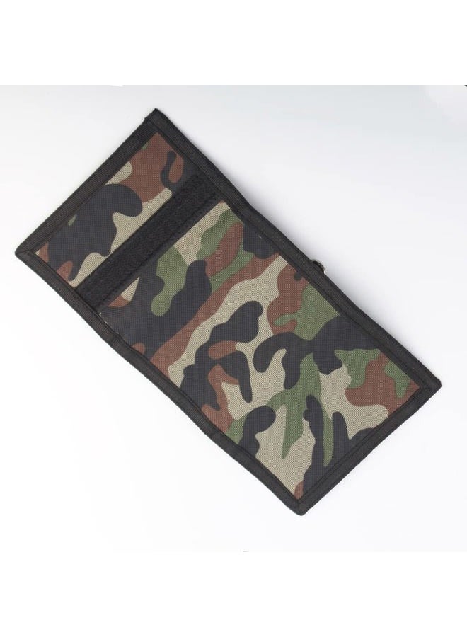 Nitort Wallet, Canvas Outdoor Sports Wallets for Kid, Lovely Wallet with Zipper for Kids- Front Pocket Wallet with Magic Sticker - Image 4