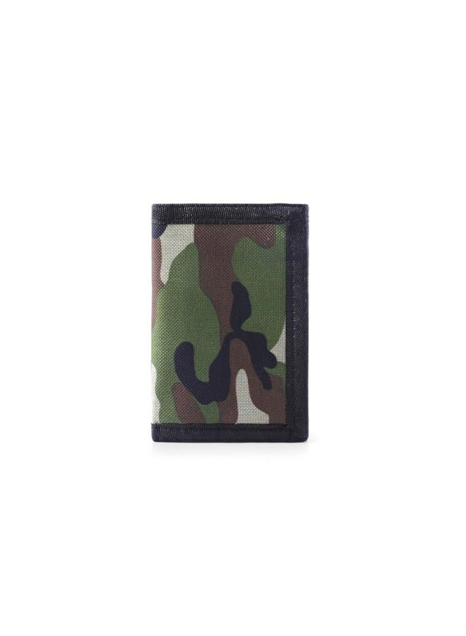 Nitort Wallet, Canvas Outdoor Sports Wallets for Kid, Lovely Wallet with Zipper for Kids- Front Pocket Wallet with Magic Sticker - Image 1