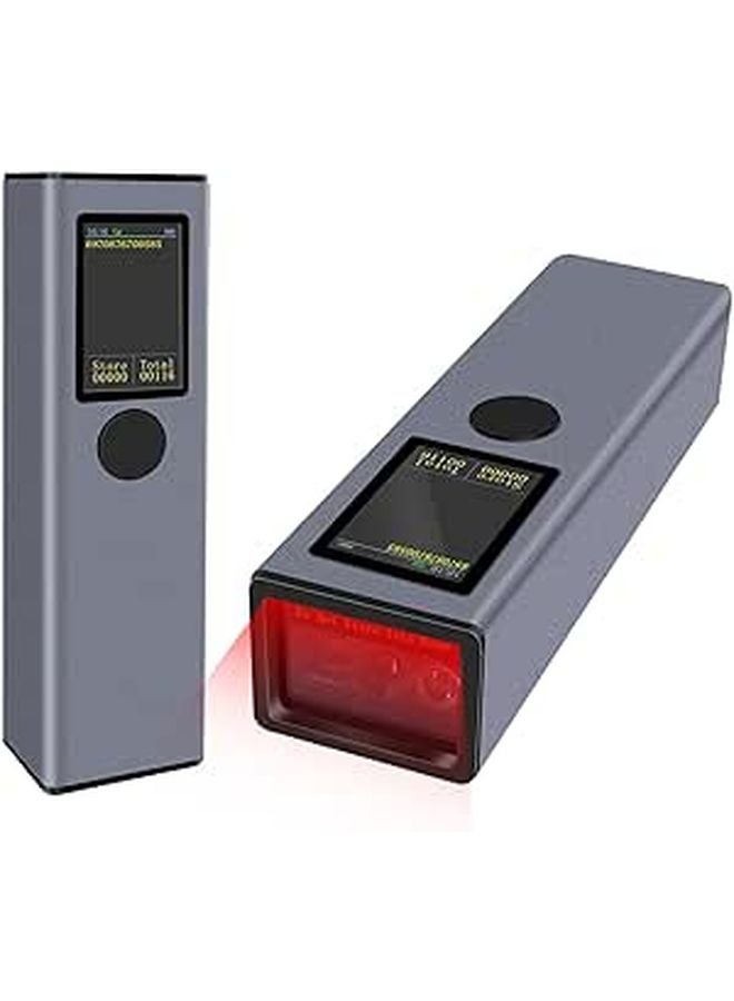 3 In 1 Bluetooth 2 4GHz Wired Barcode Scanner With TFT Screen Sound Vibration Offline Storage - Image 1