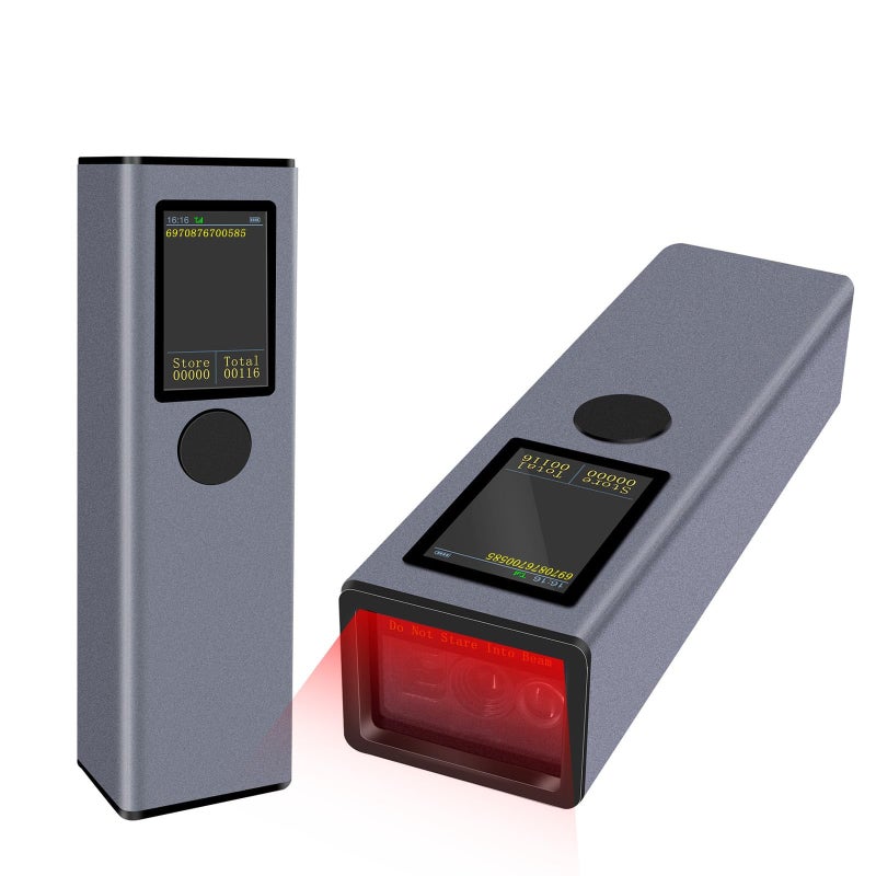 3 In 1 Bluetooth 2 4GHz Wired Barcode Scanner With TFT Screen Sound Vibration Offline Storage - Image 2