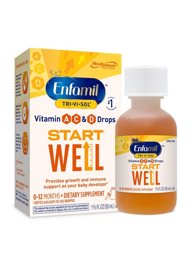 Enfamil Tri-Vi-Sol Infant Multivitamin Drops, Supports Growth & Immune Health for Babies, 50mL Bottle - Image 1