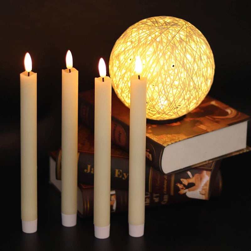 BESTOTTAM LED Candles Taper Candles 3D Flameless Candles Battery Operated Candle Lights LED Long Candles for Table Christmas Birthday Party Wedding Home Church Decoration with Remote6 Pics - Image 3
