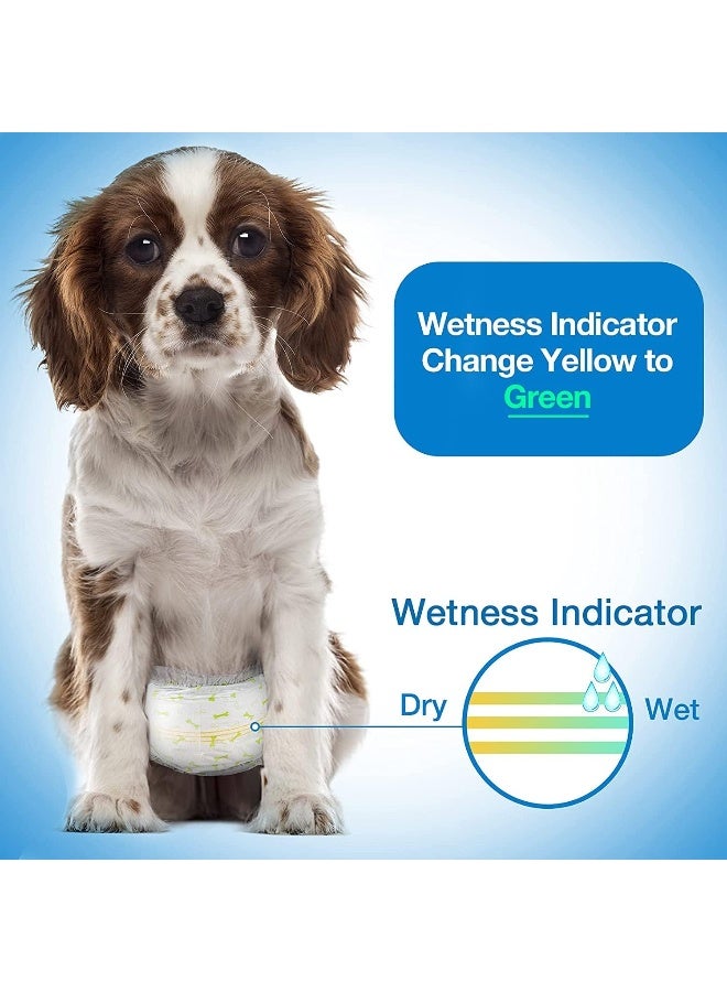 Mumoo Bear Disposable Dog Puppy Nappies Male - Super Absorbent Male Dog Incontinence Wraps (1M-10, 10.00) - Image 4