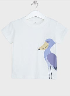 MUJI Kids Shoebill Print T-Shirt  - Image 1