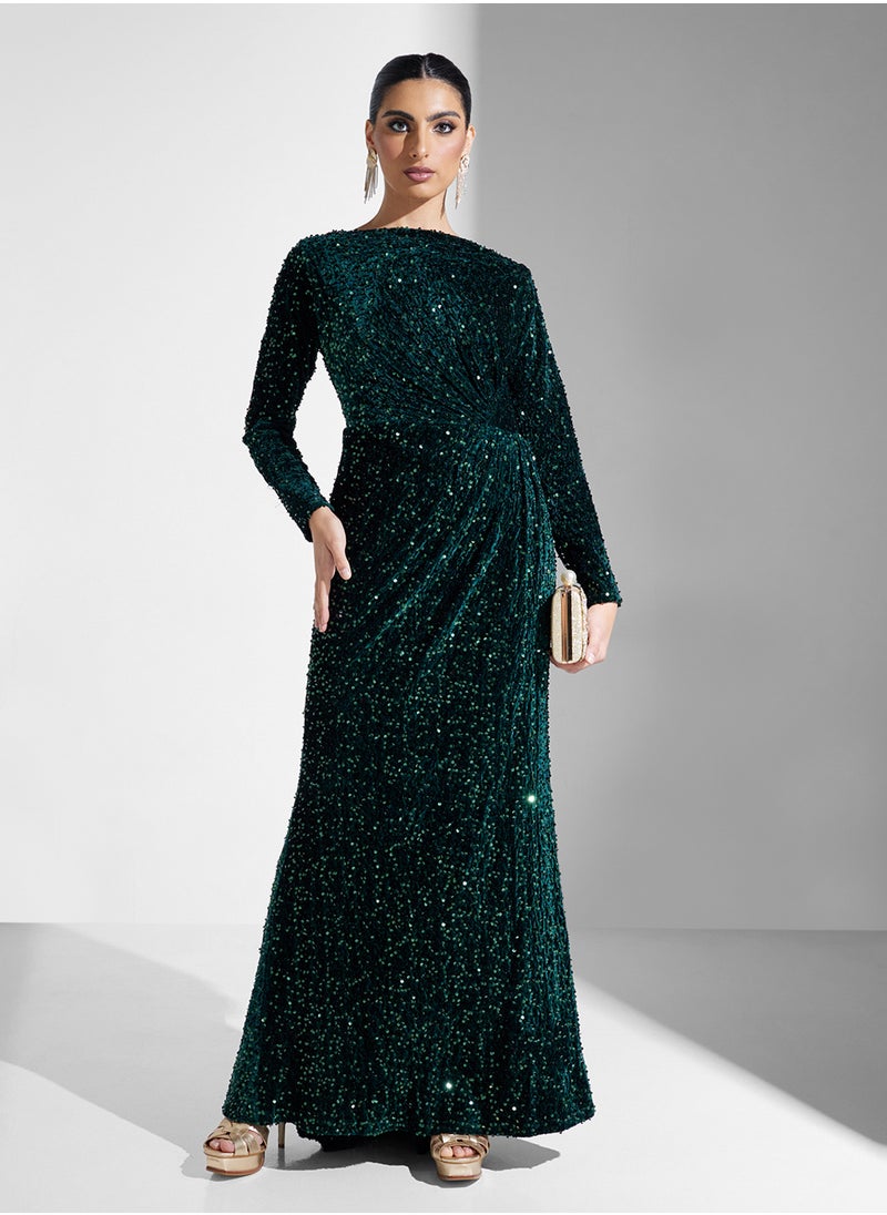 Khizana Sequenced Dress  - Image 4