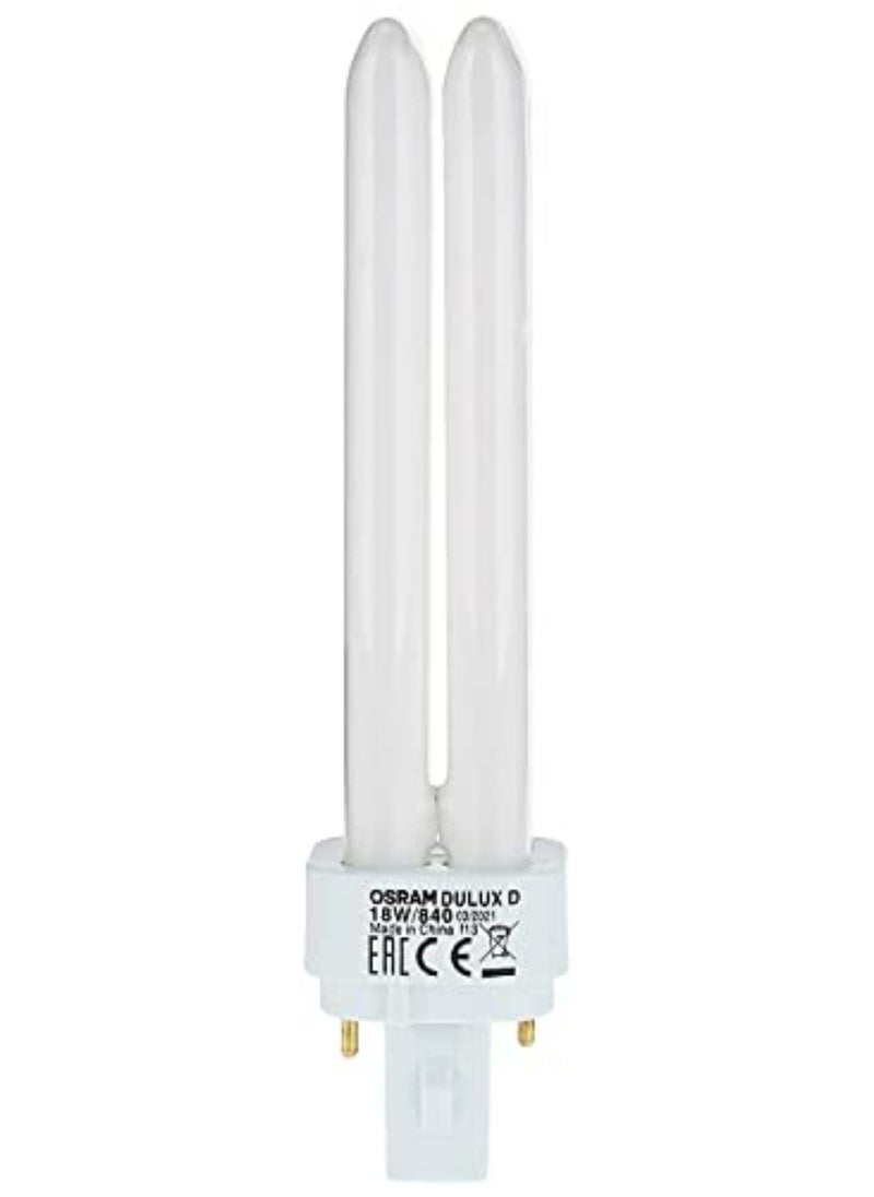 Osram مجموعة من 5 مصابيح فلورسنت مدمجة 18 وات من Osram Dulux D باللون الأبيض البارد 4000K ذات طرفين  - Image 4