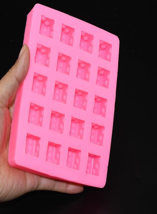 Yedadone 20-Cavity Dice Silicone Fondant Mold Dice Candy Chocolate Mold Square Dice Silicone Polymer Clay Mold for DIY Craft Projects - Image 3