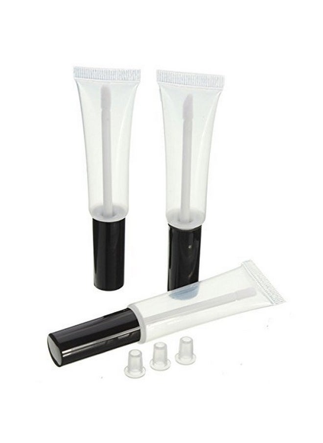 Teensery 15Ml Empty Clear Plastic Lip Gloss Tube Cosmetic Lip Balm Tube Bottle Container (10 Pcs)  - Image 4
