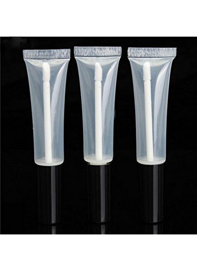 Teensery 15Ml Empty Clear Plastic Lip Gloss Tube Cosmetic Lip Balm Tube Bottle Container (10 Pcs)  - Image 2