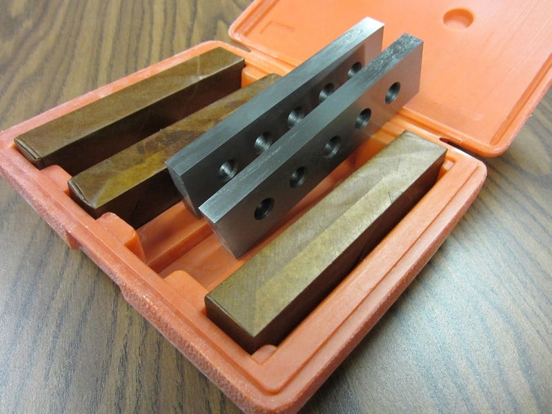 1/2" Thick Precision Steel Parallel Set 4 Pairs/Set 0.0002" #703A-755