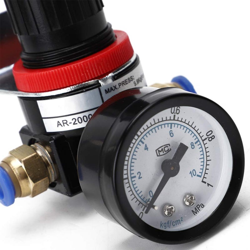 Plastic Steel Air Pressure Reducing Valve Regulator with Transparent Dial For Air Source Treatment - Image 5