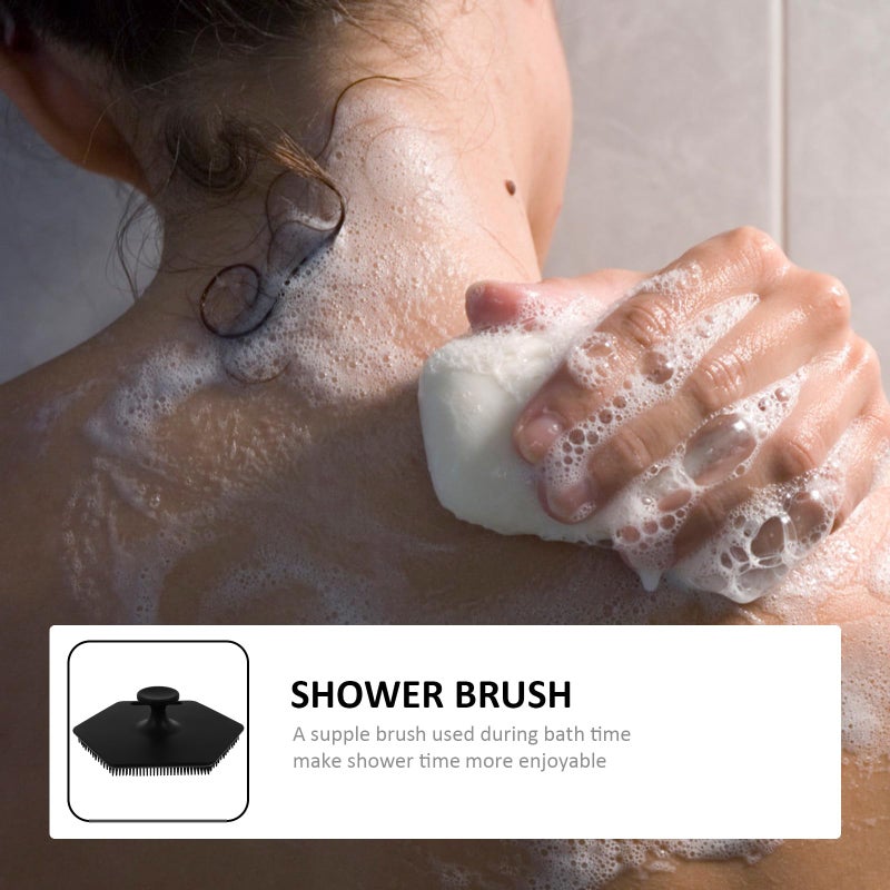 Silicone Bath Brush Body Scrubber Exfoliating Tool for Sensitive Skin Adult Shower Cleaning - Image 4