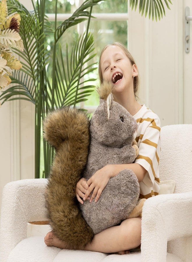 MaoGoLan Giant Squirrel Stuffed Animal,17.7" Realistic Squirrel Plush Toys with Cute and Fluffy Tails,Big Stuffed Squirrel Gift for Forest Animal Lover,Girls,Boys,Kids,Baby Shower - Image 4