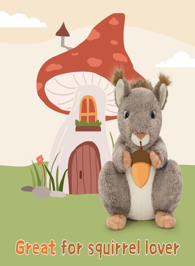 MaoGoLan Giant Squirrel Stuffed Animal,17.7" Realistic Squirrel Plush Toys with Cute and Fluffy Tails,Big Stuffed Squirrel Gift for Forest Animal Lover,Girls,Boys,Kids,Baby Shower - Image 2