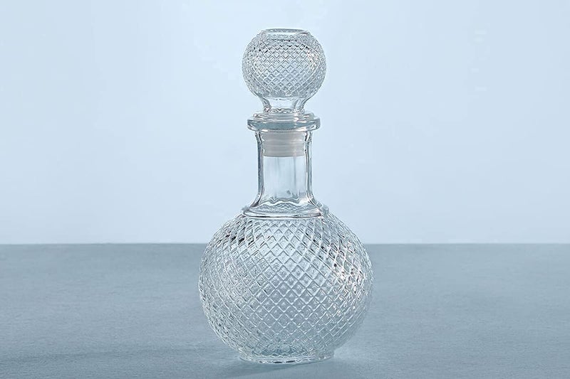DELIi GLASSWARE DELIi GLASSWARE Clear Glass European Style Round Decanter with Lid for Whisky, Wine, Beer, Scotch, Vodka, Bourbon, Liquor | Water and Juice Jug Pitcher Bottle (Big)  - Image 4