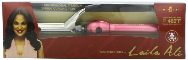 Gold N Hot Signature Series Laila Ali Titanium Barrel Curling Iron 1 Inch