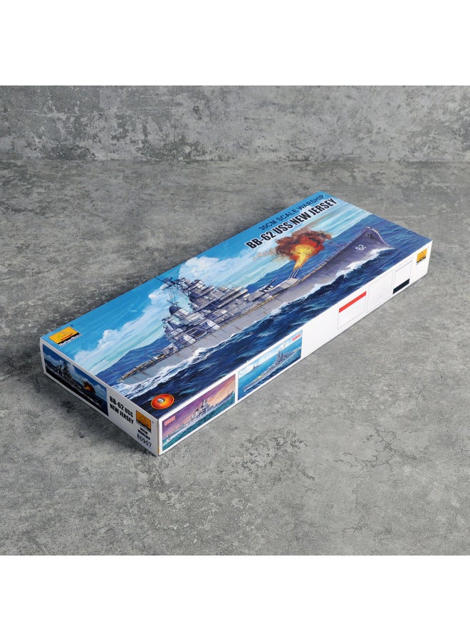 Trumpeter Plastic Assembled Model Electric Model Navy Ship 1:700 US Battleship Jersey 80907-Color:Original Model  - Image 2