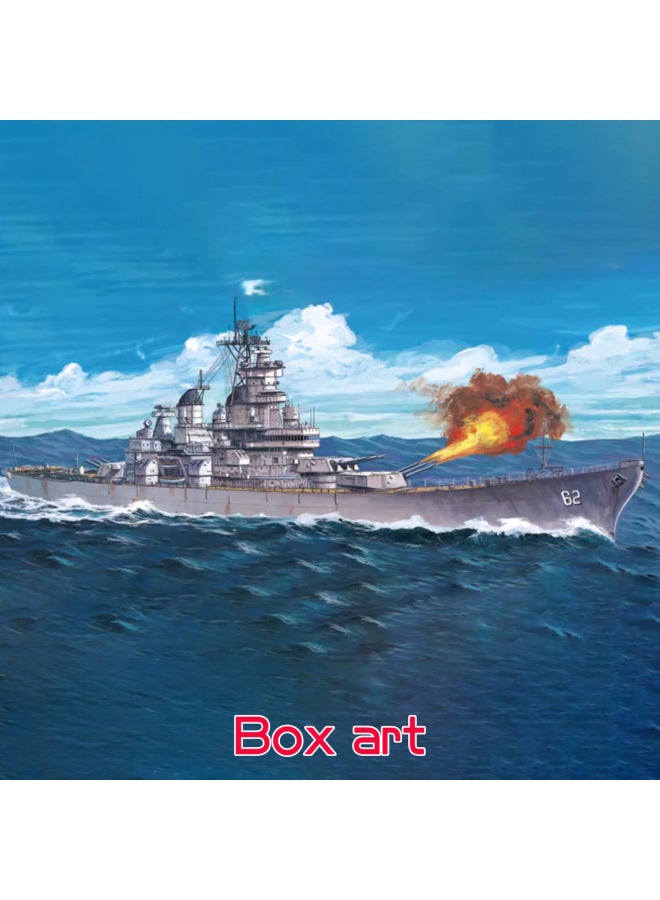 Trumpeter Plastic Assembled Model Electric Model Navy Ship 1:700 US Battleship Jersey 80907-Color:Original Model  - Image 4