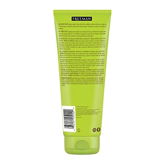 Freeman Feeling Beautiful Facial Clay Masque Avocado & Oatmeal 6 oz - Image 2