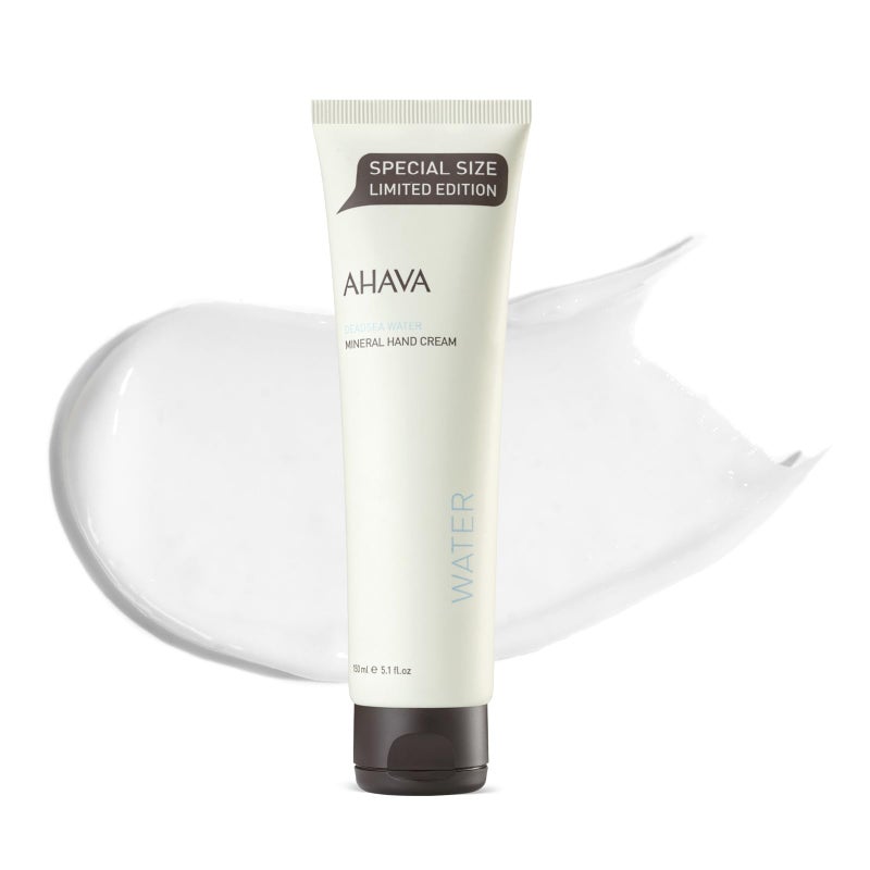 AHAVA Dead Sea Mineral Hand Cream, Original, Hand Moisturizer For Dry Cracked Hands, Light and Fast Absorbing, For All Skin Types 5.1 Fl Oz. - Image 1
