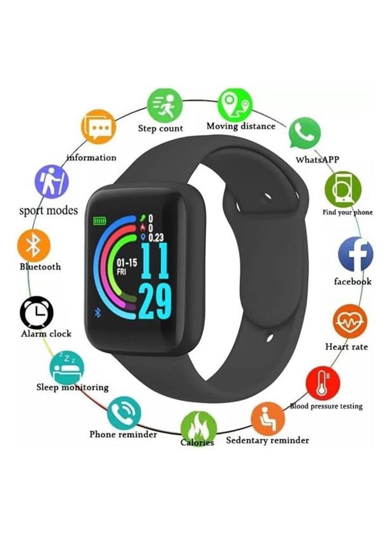 Hihonor ساعة ذكية (إجراء/استقبال المكالمات) متعقب لياقة بدنية بلوتوث مع مراقب معدل ضربات القلب، مراقب النوم، مقاومة للماء 1.44 بوصة HD ملونة للرجال والنساء متوافقة مع آيفون وأندرويد (وردي) - Image 2