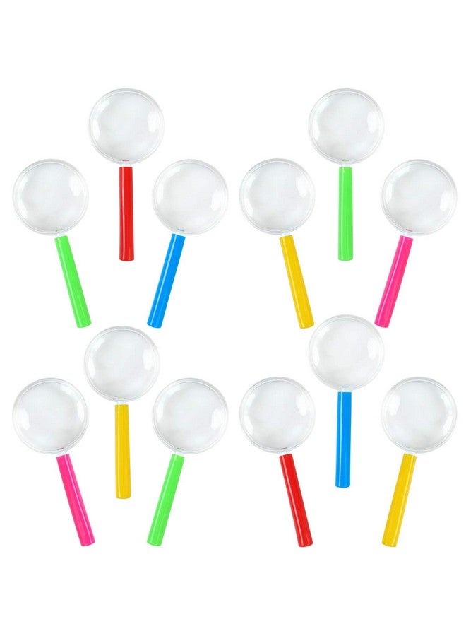 إلكوهو 25 عبوة من النظارات المكبرة البلاستيكية الملونة لحفلات الحفلات مع حقيبة تخزين 5 ألوان - Image 3