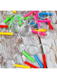 Elcoho 25 Pack Magnifying Glasses Plastic Colorful Magnifying Glasses For Party Favors With Storage Bag 5 Colors  - Image 4