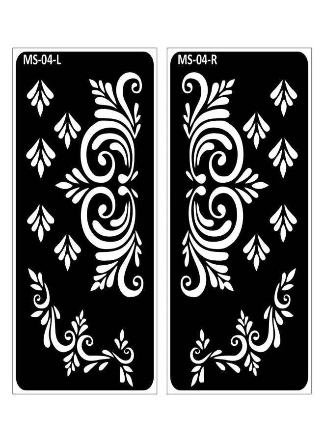 VANVATI Modern Design Quick Mehndi Sticker for Hands Mehndi Stencil Sticker One Set for Both Hand | Easy to Apply Stencil Mehndi Sticker Perfect for Weddings, Parties and Any Occasion - Image 2