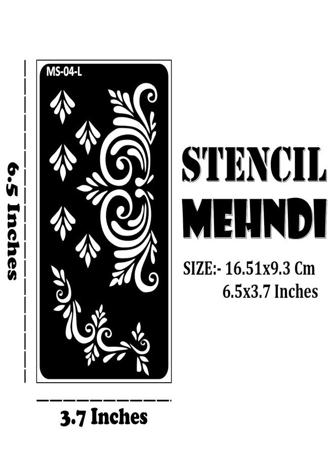 VANVATI Modern Design Quick Mehndi Sticker for Hands Mehndi Stencil Sticker One Set for Both Hand | Easy to Apply Stencil Mehndi Sticker Perfect for Weddings, Parties and Any Occasion - Image 4