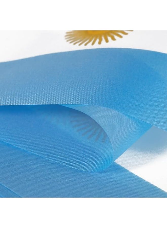 Argentina String Flags 25 pcs Set for, Football World Cup, Fan Meet and Party Decor, 14*21 cms, Fade Resistant Polyester Banner for Indoor and Outdoor Use - Image 3