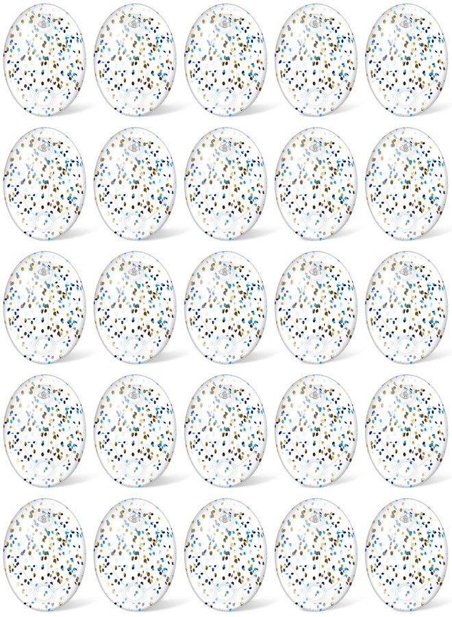 Hungdao 25 Pcs Inflatable Glitter Beach Ball 8 Inches Mini Clear Floatable Confetti Ball for Kids Bulk Swimming Pool Theme Party Toy for Hawaiian Theme Party Decorations Favors Supplies(Silver) - Image 1