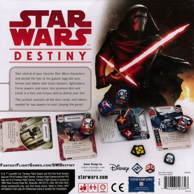 Fantasy Flight Games Star Wars Destiny Two Player Game - Collectible Dice and Card Game, Strategy Game for Kids & Adults, Ages 10+, 2 Players, 30 Minute Playtime, Made by Fantasy Flight Games - Image 3